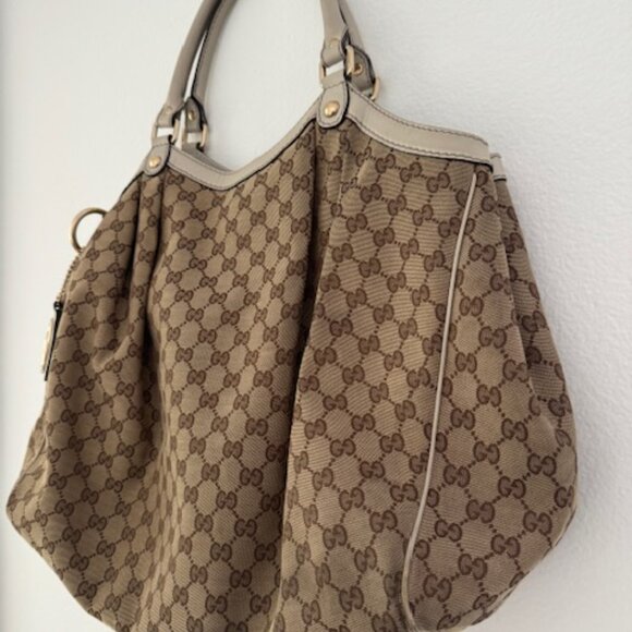 Gucci Sukey Tote GG Canvas Large - Classic Luxury Handbag - Picture 3 of 14